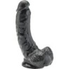 Dildo 20,5 Cm Com Testículos Preto