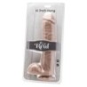 Dildo 28 Cm Com Testículos Natural