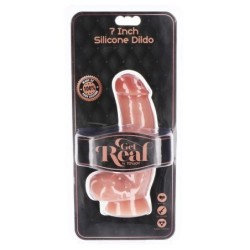 Dildo Silicona 18 Cm Con Testiculos Natural