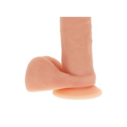 Dildo Silicone 20,5 Cm Com Testículos Natural