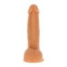 Vibrační dildo s rotujícími kuličkami Natural