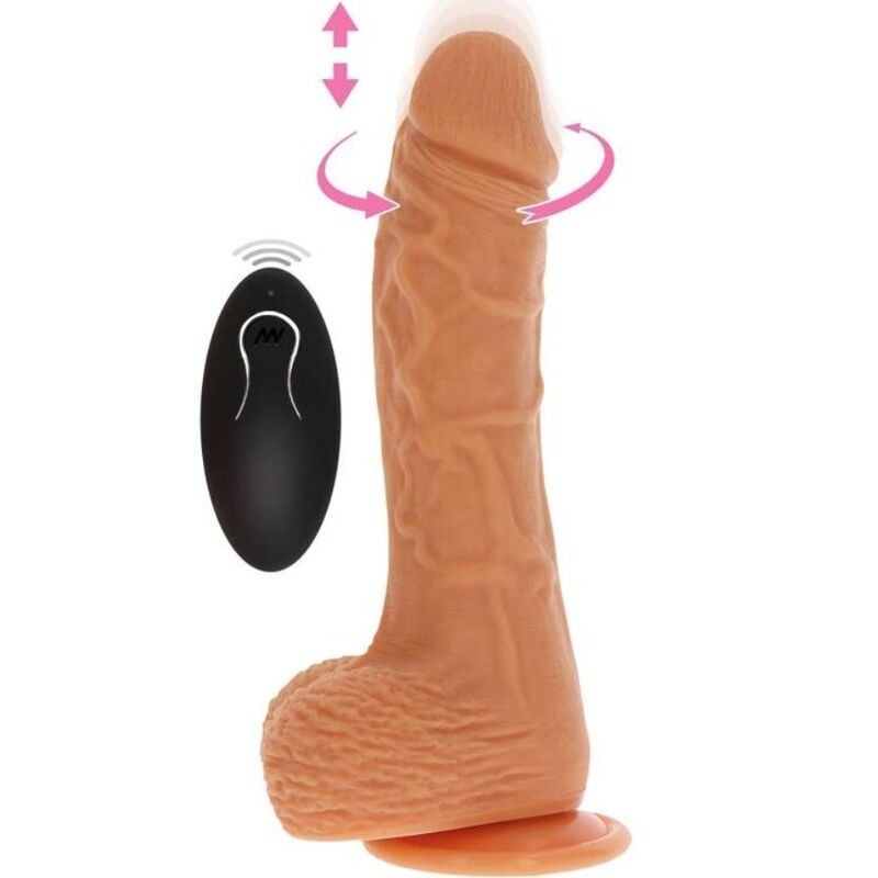 Vibrador Dildo Rotador Up&Down Natural