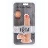 Dildo de Dupla Densidade 17 Cm Com Testículos Natural