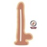 Dildo de Dupla Densidade 18 Cm Com Testículos Natural