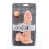 Dildo de Dupla Densidade 18 Cm Com Testículos Natural