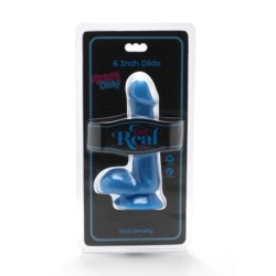 Happy Dicks Dildo 12 Cm Com Testículos Azul