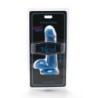 Happy Dicks Dildo 12 Cm Com Testículos Azul