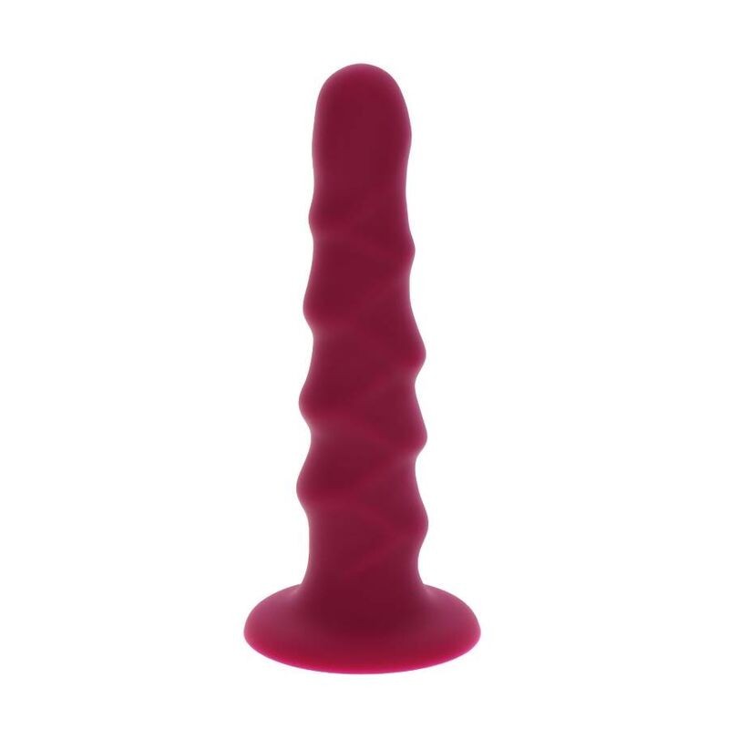 Ribbed Dong 12 Cm Rojo