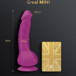 Greal Mini Dildo Vibrator Silikonski Fuksija