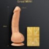 Greal Mini Dildo Vibrator Naturlig Silikon