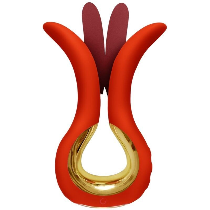 Gvibe Maxi Vibrador Com Duas Pontas Flexíveis Coral