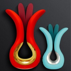 Gvibe Maxi Vibrador Com Duas Pontas Flexíveis Coral