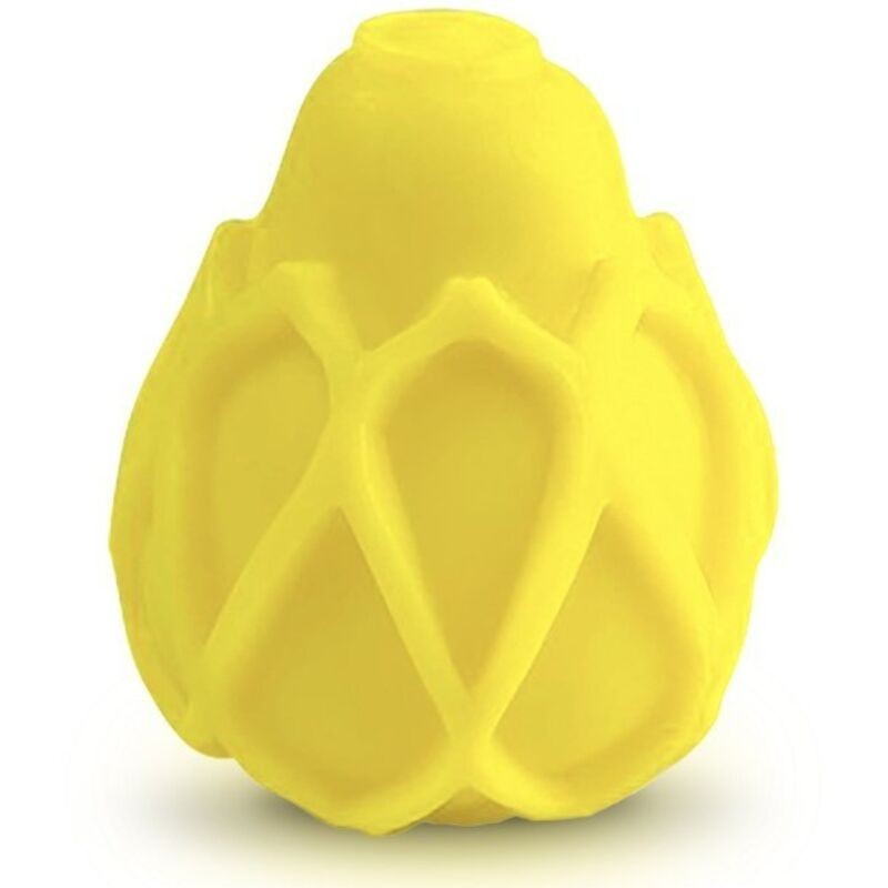 Uudelleenkäytettävä teksturoitu masturbaatio Egg keltainen