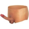 Alter Ego Boxer Com Pénis 18 Cm Natural Tamanho S/M