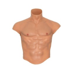 Alter Ego Silikone T-shirt Mandlig Torso Med Naturlige Mavemuskler