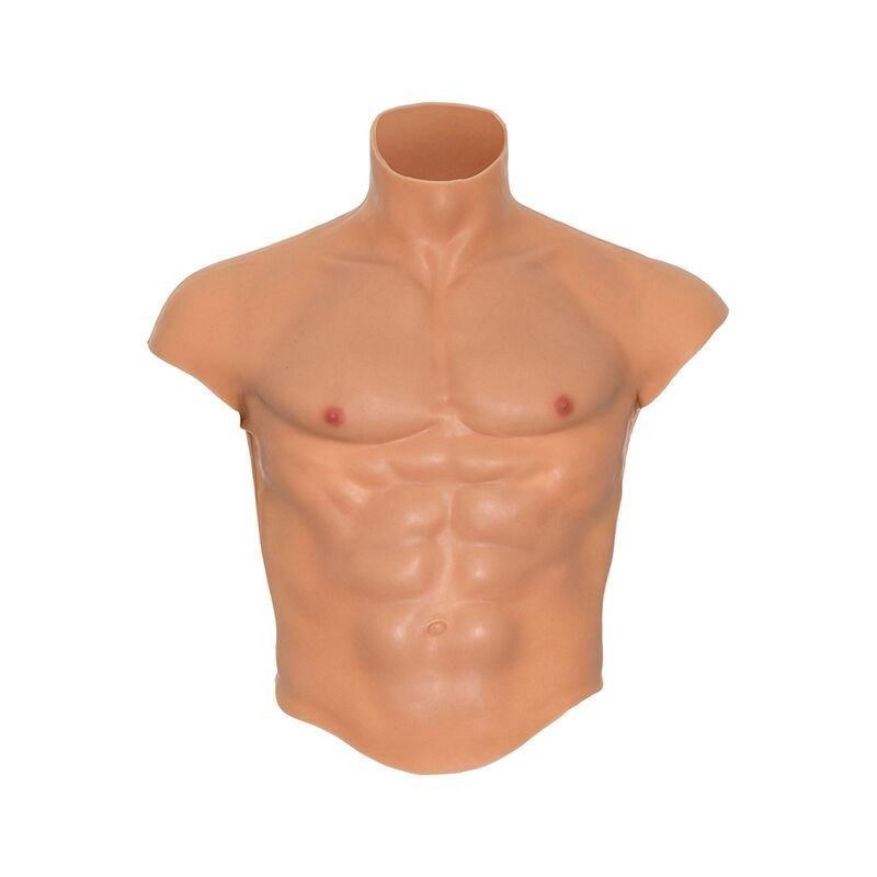 Alter Ego Silikone T-shirt Mandlig Torso Med Naturlige Mavemuskler