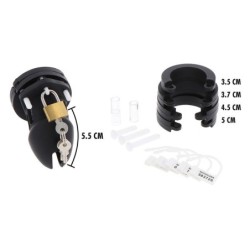 Extreme Gabbia di Castità Silicone Taglia S Nero
