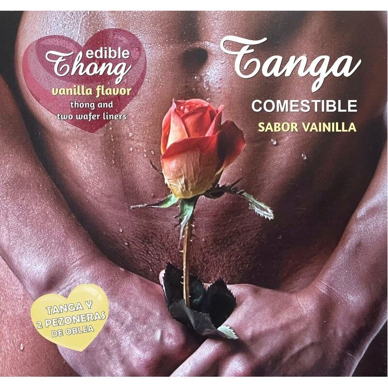 Tanga + 2 Bradavky Oblátka Vanilka Muž /Es/Pt/En/Fr/It/