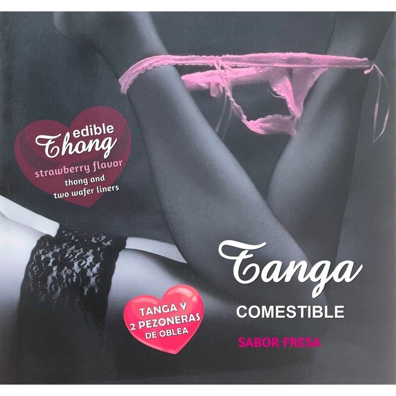 String voor meisjes met wafeltextuur en 2 tepels met aardbeiensmaak /Es/Pt/Es/Fr/It/