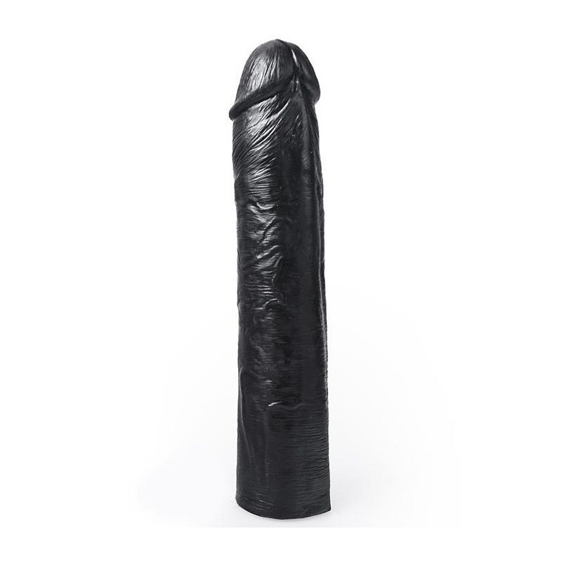 Realistické dildo čiernej farby Benny 25,5 cm