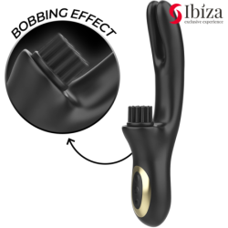 Ibiza - Vibromasseur Hi-Tech Rabbit Brushing Multi Cellules Clitoridiennes Et Double Wave
