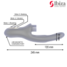Ibiza - Vibromasseur Hi-Tech Rabbit Brushing Multi Cellules Clitoridiennes Et Double Wave