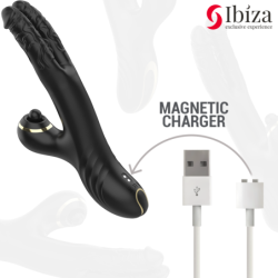 Ibiza - Vibrator Hi-Tech Rabbit Clitorial Puternic Și Dublă Wave Two Dragons