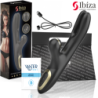 Ibiza - Hi-Tech Rabbit Vibrator til Klitorisstimulation med Bølger og Dobbelt Pinching - Sort