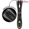 Ibiza - Hi-Tech Rabbit Vibrator til Klitorisstimulation med Bølger og Dobbelt Pinching - Sort