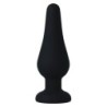 Plug Anal Pipo M Silicone Preto 11 Cm