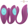 Annie Estimulador & Vibrador Forma De U Morado Control Remoto