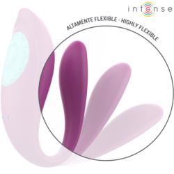 Annie Stimulator & Vibrator v obliki črke U vijolične barve z daljinskim upravljalnikom