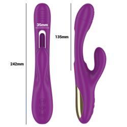 Apolo Vibromasseur Multifonction Rechargeable 7 Vibrations Avec Langue Oscillante Violet