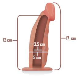 Hul Sele med Dildo 18 X 3.5 Cm