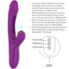 Ateneo Multifunction Rechargeable Vibrator 7 Vibrations With Oscillating Tongue And Purple Suction Toy