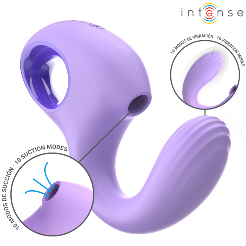 Baxter Vibrador & Estimulador Violeta Controlo Remoto