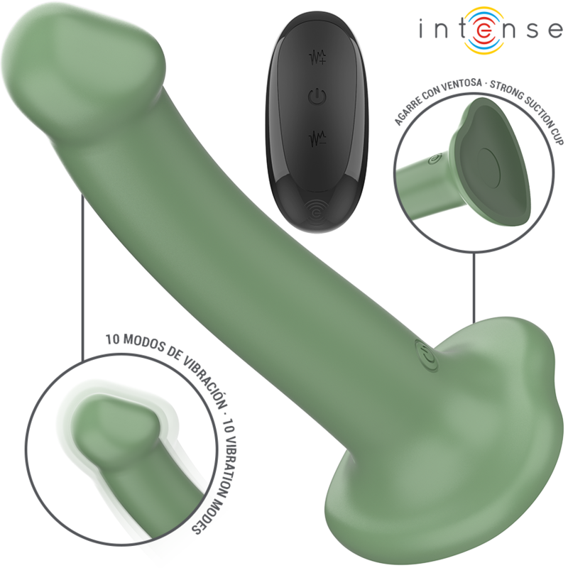 Becca Vibrator met Zuignap 10 Vibraties Groen Afstandsbediening