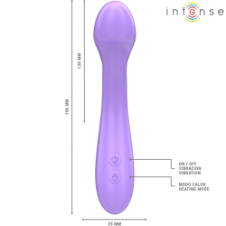 Becky Wibrator 19 Cm Podgrzewany 7 Wibracji Fioletowy