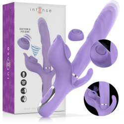 Billie daudzfunkciju uzlādējams vibrators ar sūknēšanas funkciju un purpursarkanu pogu