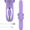 Billie daudzfunkciju uzlādējams vibrators ar sūknēšanas funkciju un purpursarkanu pogu