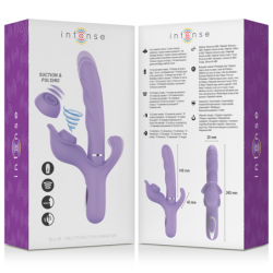 Billie daudzfunkciju uzlādējams vibrators ar sūknēšanas funkciju un purpursarkanu pogu