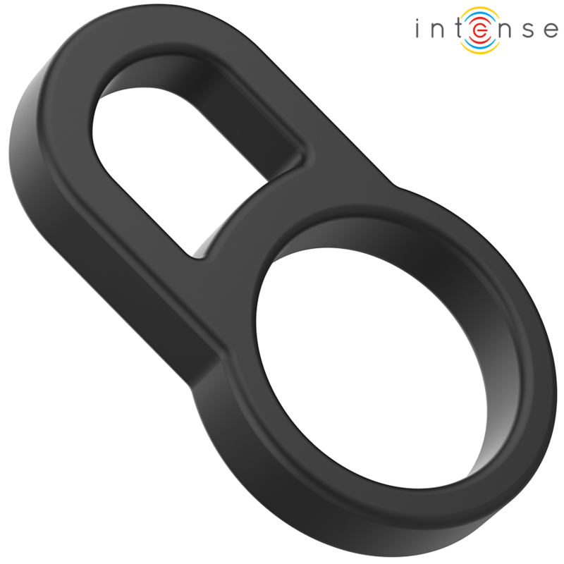 Bobby Anello Doppio Per Pene Silicone Nero