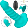Buffy Vibrator Velikost S Spiralna Oblika 10 Vibracij Modre Barve Daljinski Upravljalnik