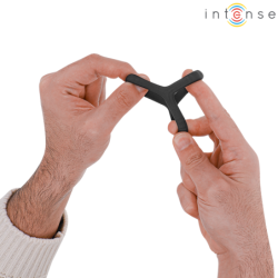 Carson Dobbelt Penisring i Silikone Sort Model 4