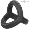 Carson Doppelter Penisring Silikon Schwarz Modell 4