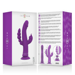 Casanova Vibrator Zajček Silikonski Trojni Motor Vijolična