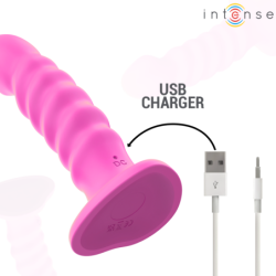 Cindy Vibromasseur Taille L Design En Spirale 10 Vibrations Rose Télécommande
