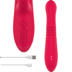 Dua Vibromasseur Multifonction Rechargeable Up & Down Avec Langue Rouge