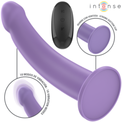 Eddie Vibrador 17,5 Cm 10 Vibrações Roxo Controlo Remoto