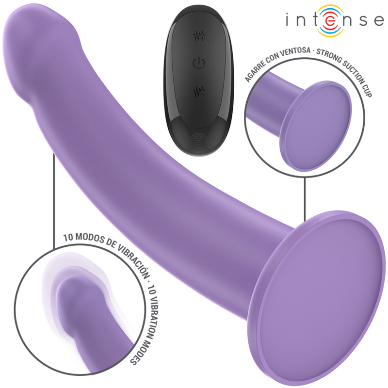Eddie Vibrator 17,5 Cm 10 Vibrații Violet Telecomandă